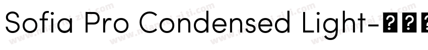 Sofia Pro Condensed Light字体转换